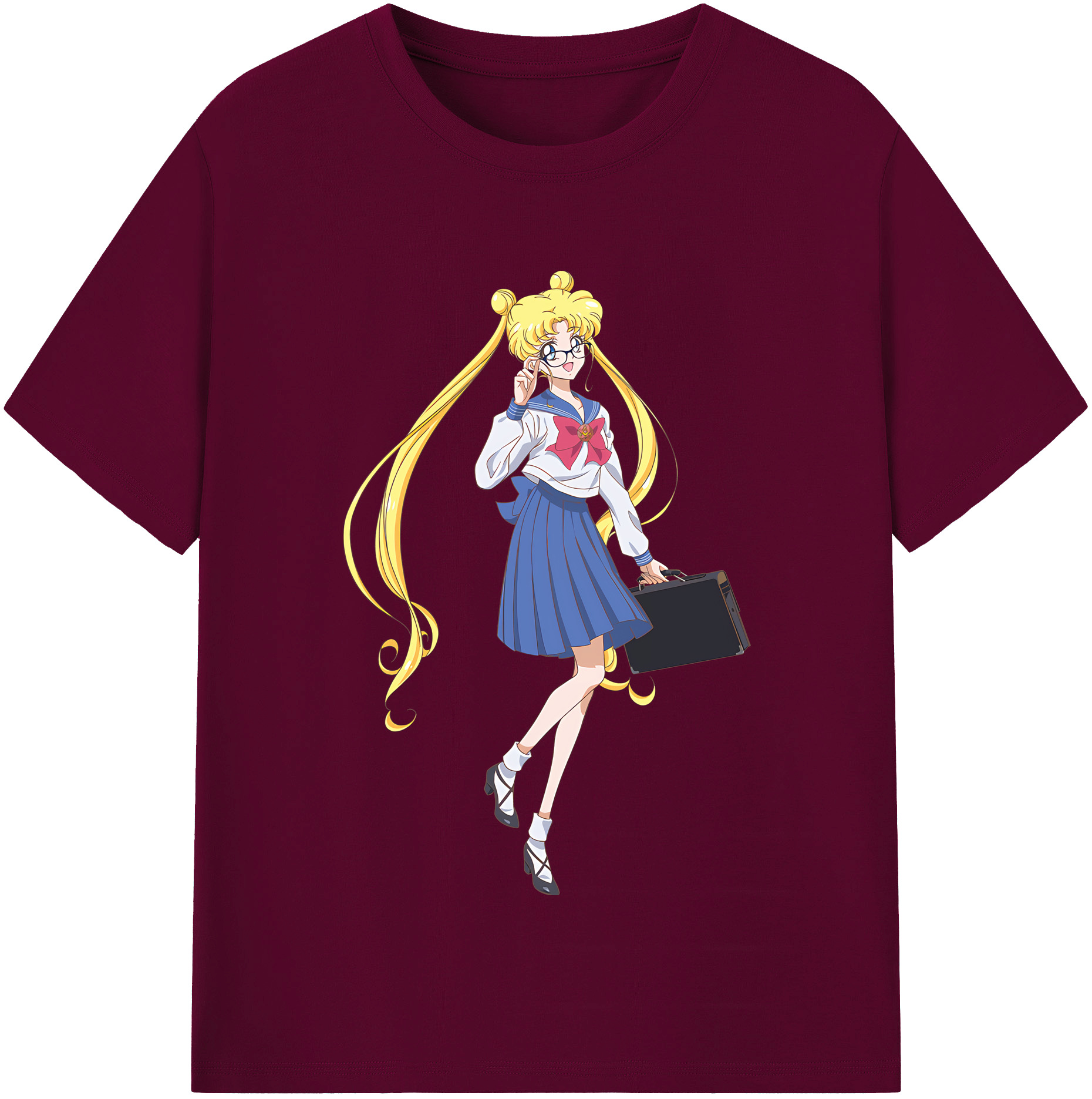 （画像用） 美少女戦士セーラームーン 愛野 美奈子 あいの みなこ Sailor Moon Aino Minako レディースカジュアルプリントTシャツ（綿100％）
